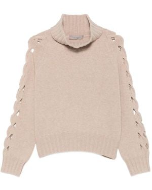 D.exterior Long-Sleeve Roll-Neck Jumper - Natural