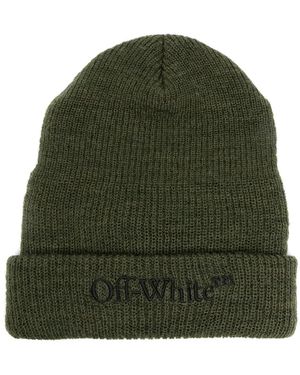 Off-White c/o Virgil Abloh Berretto Con Ricamo - Verde
