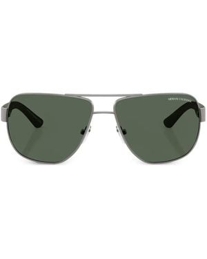 ARMANI EXCHANGE Pilot-Frame Sunglasses - Green