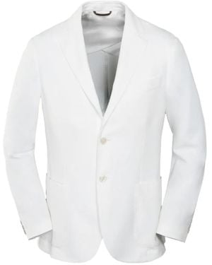 Moorer Audley-Si14 Single-Breasted Jacket - White