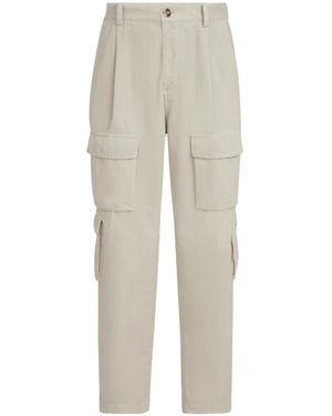 Brunello Cucinelli Corduroy Cargo Trousers - Natural