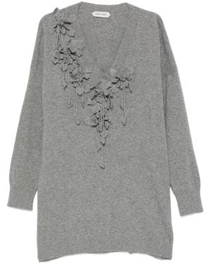 Alberta Ferretti Maglione A Collo Alto - Grigio