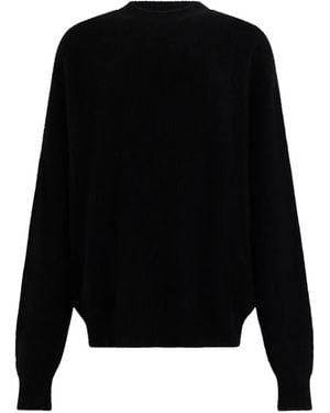 Uma Wang Ribbed-Knit Crew-Neck Sweater - Black