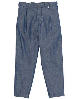 Myths Pleated Trousers - Blue