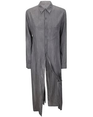 Limi Feu Camisa Larga Con Botones - Gris