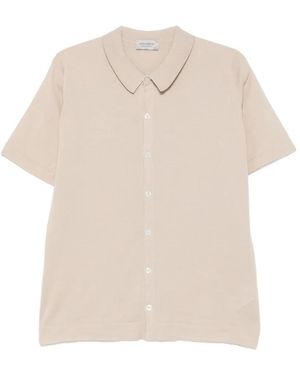 John Smedley Folke Short-Sleeve Shirt - White