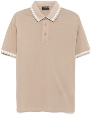 Emporio Armani ピケ ポロシャツ - ナチュラル