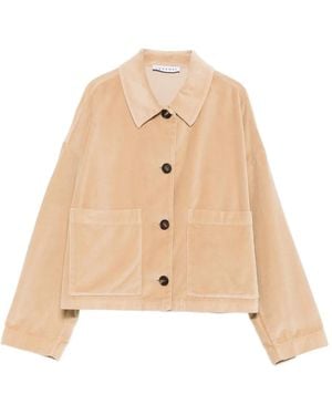 ROSSO35 Veste En Velours À Poches Plaquées - Neutre