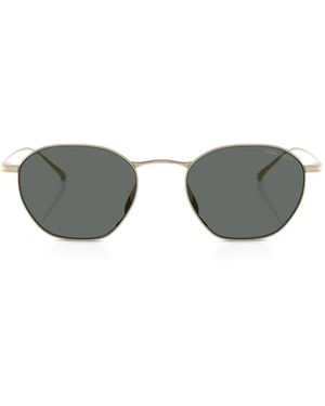 Giorgio Armani Titanium Round-Frame Sunglasses - Grey