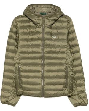 Lacoste Hooded Quilt Jacket - Green