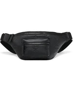 MCM Fursten モノグラム ベルトバッグ - ブラック