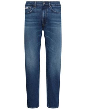 Calvin Klein Faded-Effect Jeans - Blue
