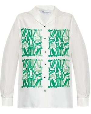 Max Mara Hemd Mit Tb-Print - Grün