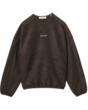 Essentials Wildlederpullover Mit Logo-Stickerei - Braun