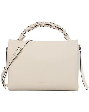 Coccinelle Medium Boheme Braided-Handle Tote Bag - Natural