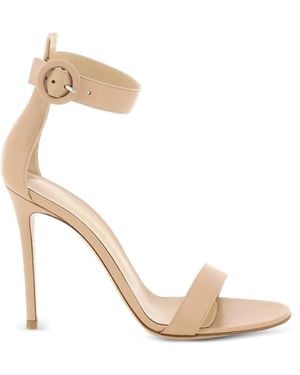 Gianvito Rossi Buckle Strap Sandals - White