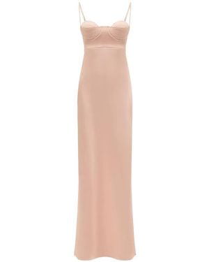 Anna October Octavia Bustier Slip Maxi Dress - White