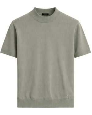 Tombolini T-Shirt À Col Montant - Gray