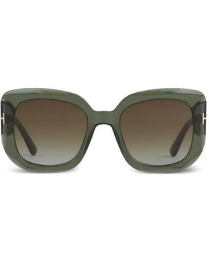 Tom Ford Square-Frame Sunglasses - Grey