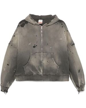 SAINT Mxxxxxx Zip-Up Hoodie - Grey