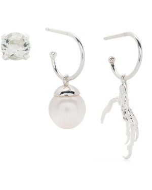 Wouters & Hendrix Grigri-Detail Earrings (Set Of Three) - White