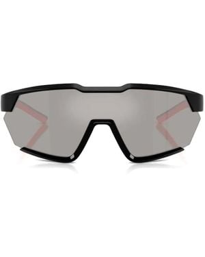 Scuderia Ferrari Geometric Frame Sunglasses - Grey