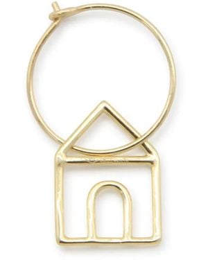 Aliita 18Kt Geelgouden Casita Oorbel - Metallic