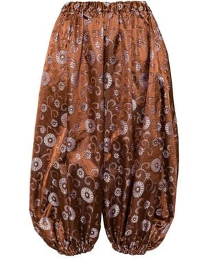 Comme des Garçons Pantaloni A Palloncino - Marrone