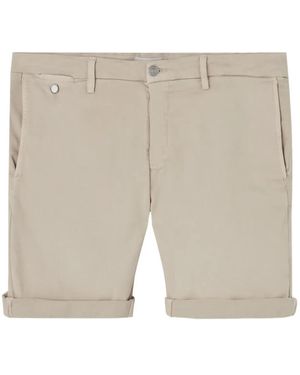 Replay Cuffed Chino Shorts - Natural