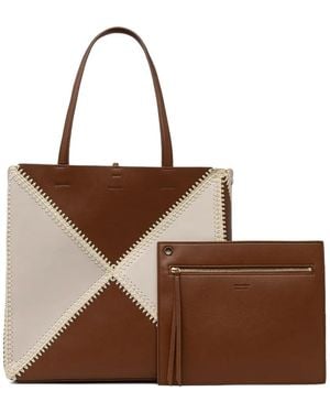 Nanushka Origami Tote Bag - Brown