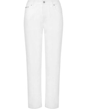 Moschino Cropped Pants - White