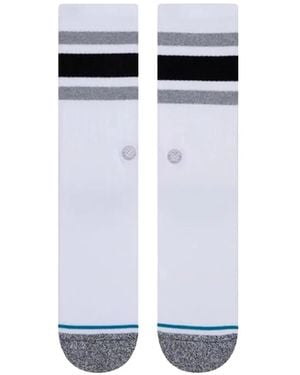 Stance Boyd St Striped Crew Socks - White