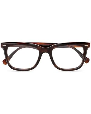 Marni Tortoiseshell-Effect Rectangle-Frame Glasses - Black