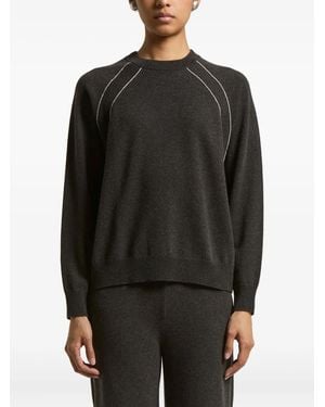 Peserico Raglan-Sleeve Cashmere Jumper - Black