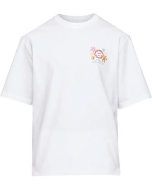 CASABLANCA Collage Cotton T-Shirt - White