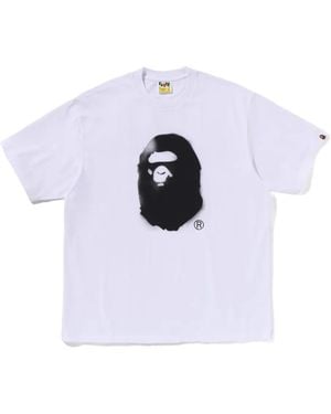 A Bathing Ape T-Shirt mit Logo-Print - Weiß