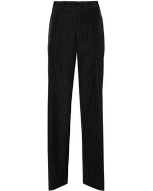 P.A.R.O.S.H. Pinstripe Wide-Leg Pants - Black