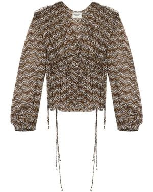 Isabel Marant Top Axeline - Marrone