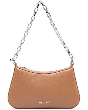 McQueen Kleine T-Bar Schoudertas - Bruin
