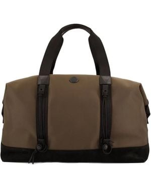 Moncler Double-Zip Tech Duffle Holdall - Brown