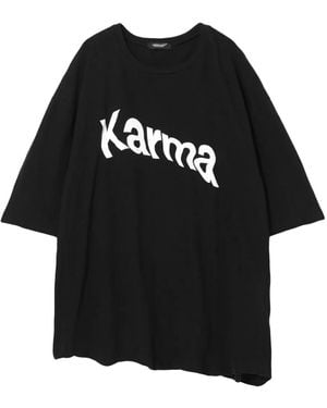Undercover T-Shirt Met Print - Zwart