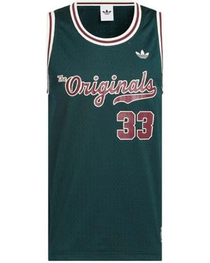 adidas Mesh Basketball Tank - Green