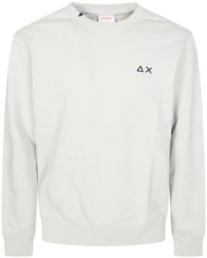 Sun 68 Cotton Crew-Neck Sweatshirt - White