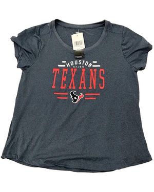 KTZ Texans Nfl Logo-Print T-Shirt - Blue