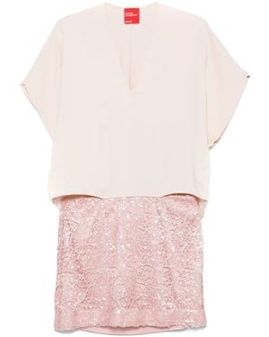 ..,merci Panelled Mini Dress - Pink