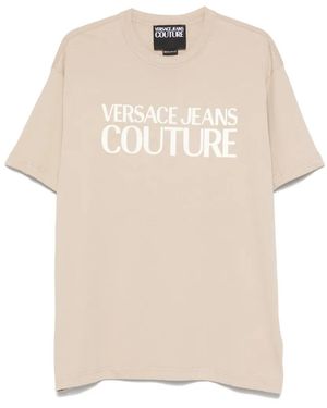 Versace Jeans Couture Logo-Detail T-Shirt - Natural