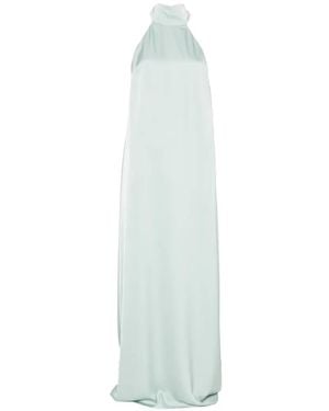 The Archivia Riviera Halterneck Backless Maxi Dress - White