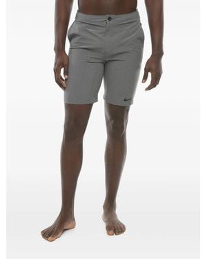 Nike Dri-Fit Logo-Print Shorts - Grey