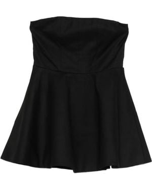 Gestuz Strapless Fit Flare Top - Black