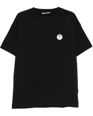 Palm Angels Logo-Patch T-Shirt - Black